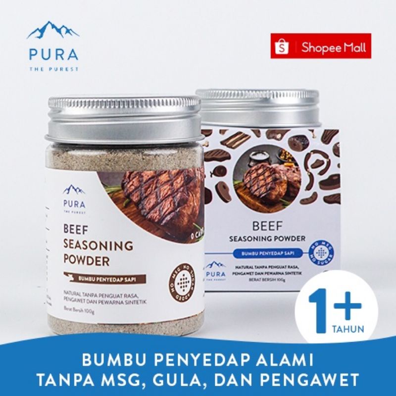 

Pura Beef Seasoning Powder / Bumbu Penyedap Non MSG Sapi - 100 g