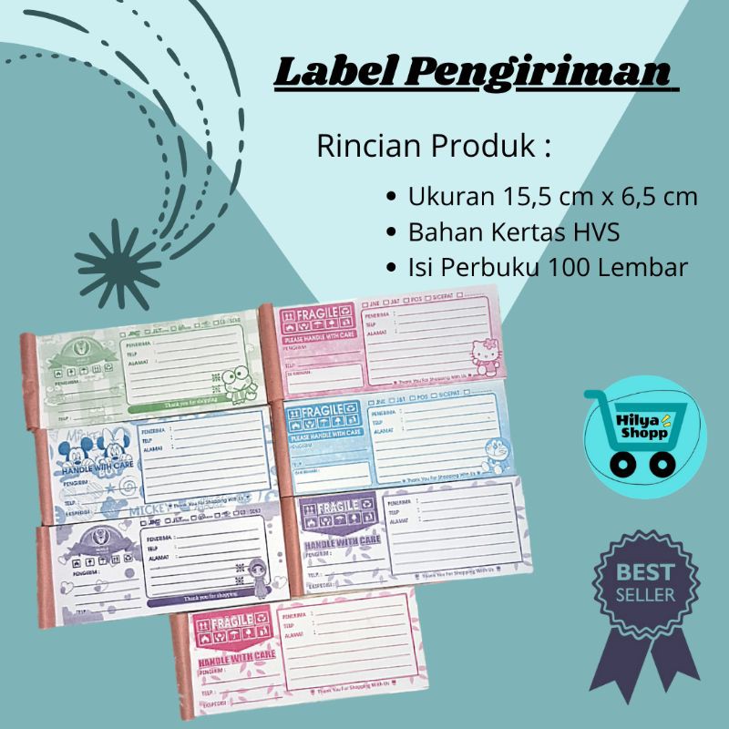 

Label Pengiriman Olshop - Buku Alamat Pengiriman Karakter