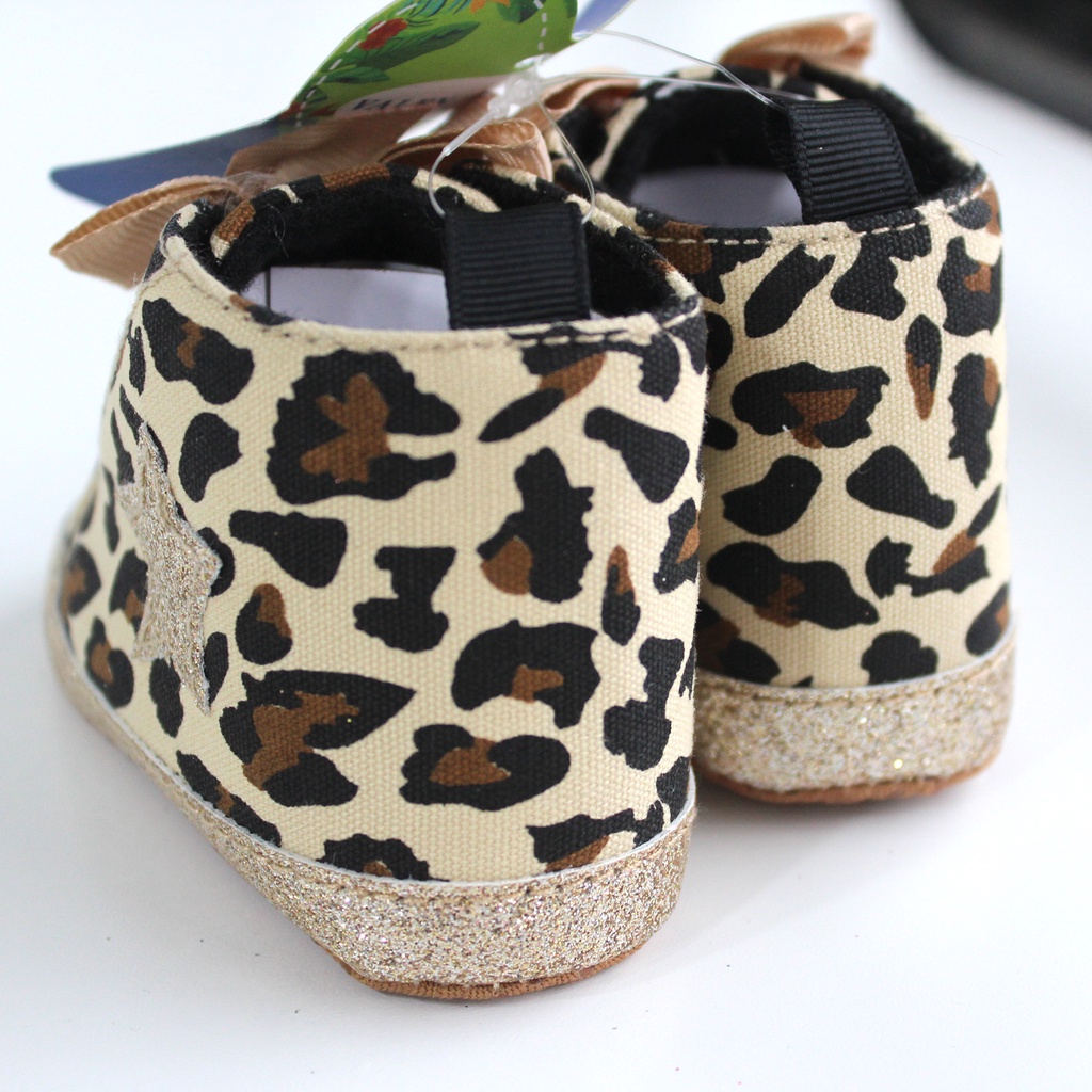 Sepatu Bayi Perempuan Import Premium Sepatu Baby Fashion Motif Bintang Sepatu Prewalker Anak Bayi Kualitas Premium Import Usia 0 - 18 Bulan