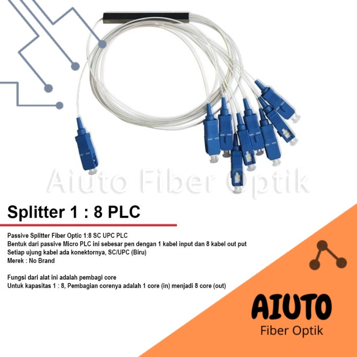 PLC Splitter 1:8 SC UPC/ Passive Spliter PLC 1:8 SC UPC/ FO Passive Splitter