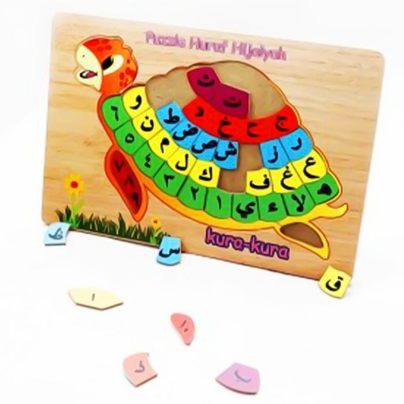 PUZZLE HURUF HIJAIYAH DAN ANGKA ARAB STIKER