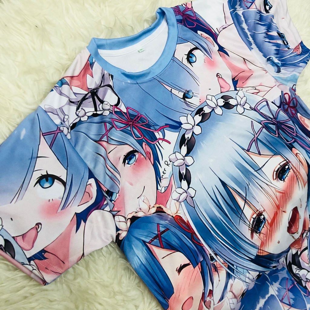 Tshirt Ahegao Rem Anime Manga Re Zero Dryfit Premium