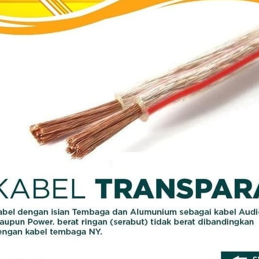 Kabel Listrik Transparan ZENITH 2x30 45 Yards