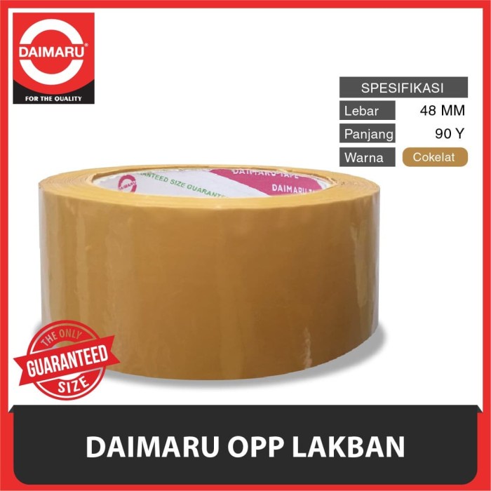 

Daimaru OPP Lakban Coklat 48 mm x 90 Yard