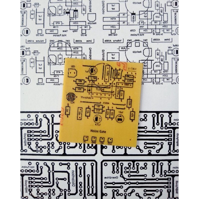 PCB EFEK GITAR NOISE GATE