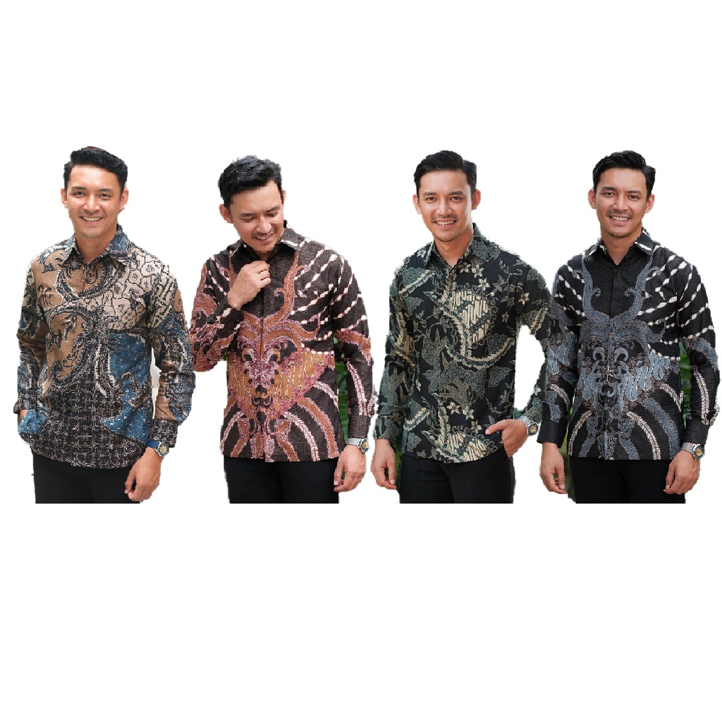 Kemeja Batik Pria Lengan Panjang Aneka Motif 2