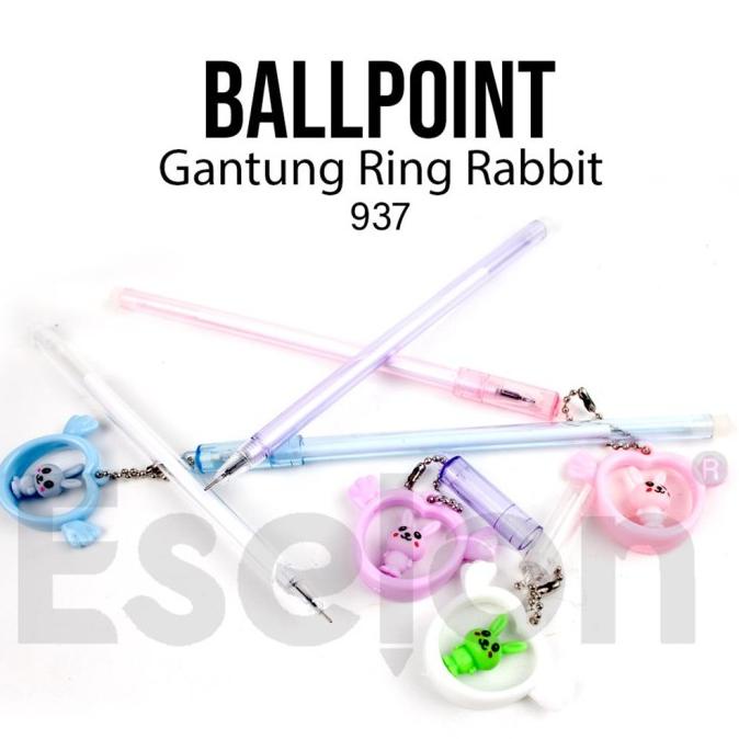

*$*$*$*$] 12pcs Pulpen Gel RING RABBIT 937 / 1pack Pulpen Gel Fancy
