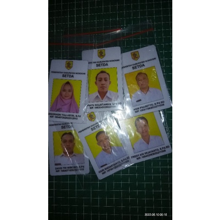 

ID Card kwalitas tidak pudar, tidak luntur & taham lama.