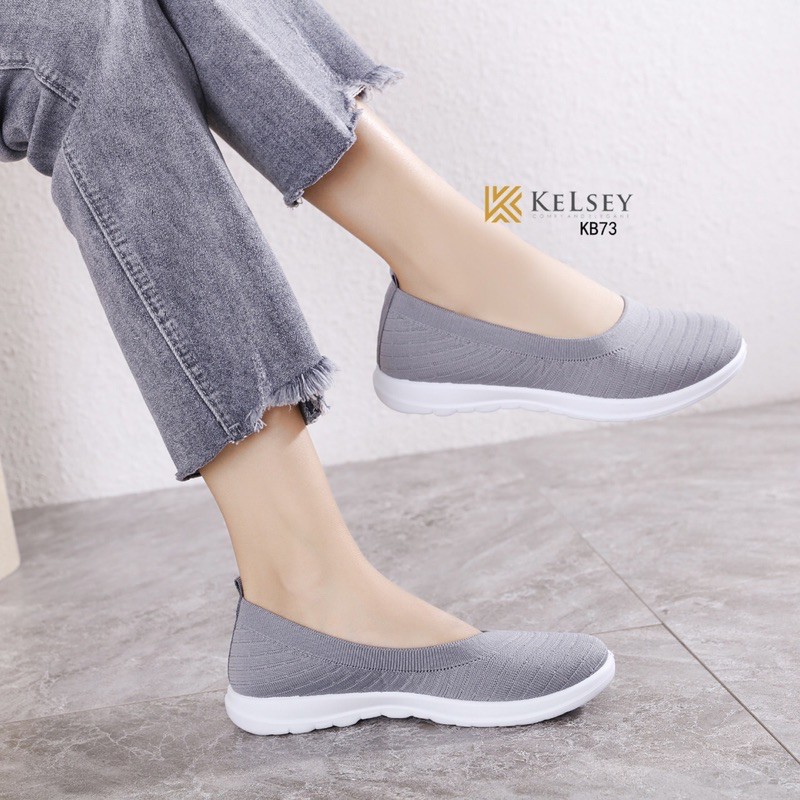 NICOLE SEPATU SLIP ON KELSEY KB73  Flyknit Shoes Flats import-4