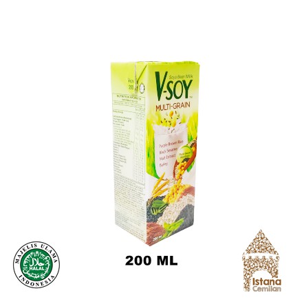 V-Soy Multi Grain Soya Bean Soy Milk Susu Kedelai V Soy 200 ML