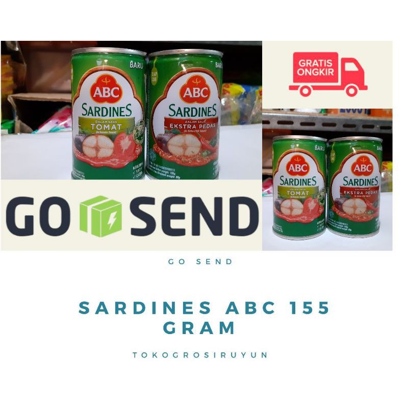 

SARDEN ABC 155 ML SARDINES ABC TOMAT EXTRA PEDAS KALENG KECIL TERLARIS TERMURAH PROMO TOKOGROSIRUYUN