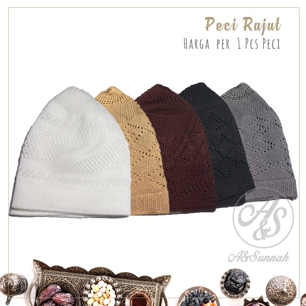 Peci Rajut Komputer Dewasa Tebal Murah Songkok haji