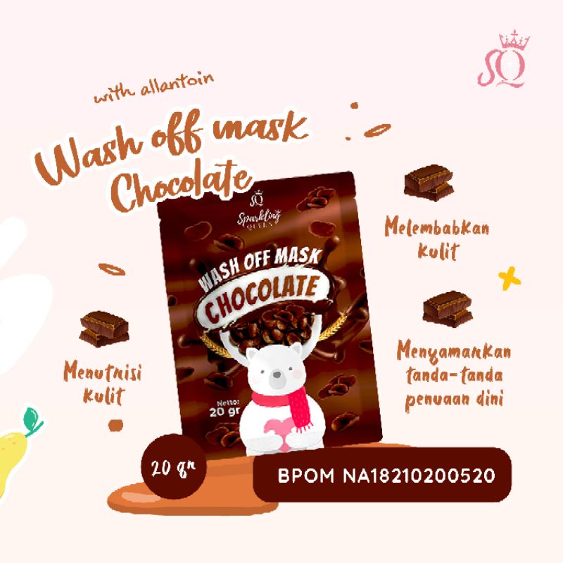 Jual Dist Resmi Masker Wajah Organik Wash Off Mask Sparkling Queen Bpom Shopee Indonesia