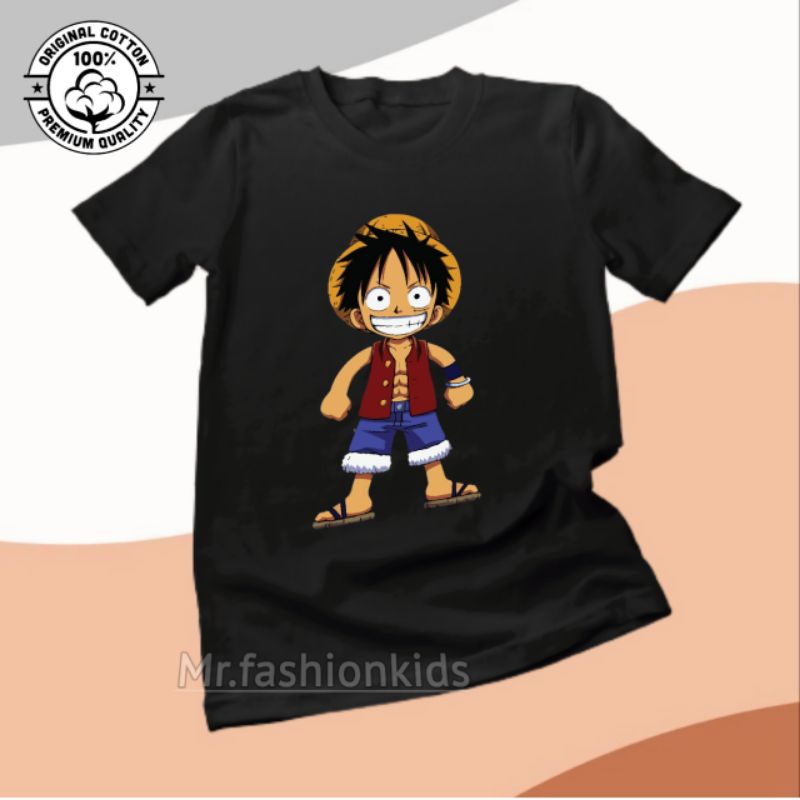 LUFFY BAJU ANAK KAOS ANAK LUFFY BAHAN PREMIUM