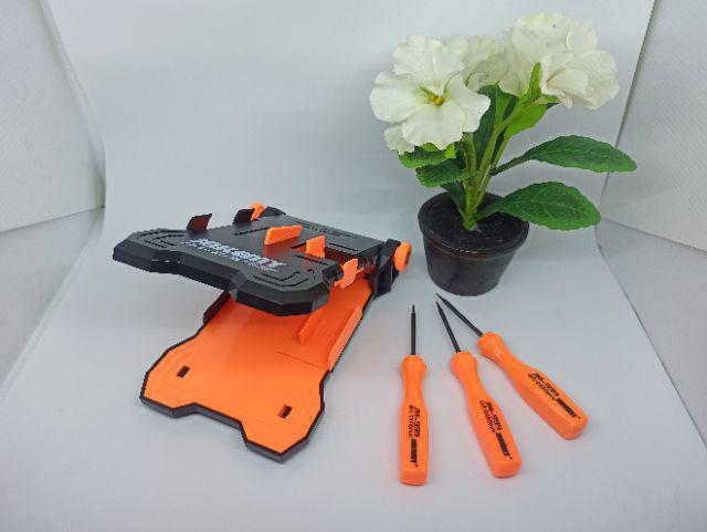 Jakemy Jm-z13 4 In 1 Adjustable Fixed Screen Pcb Repair Holder Screwdriver Bits Kit For Handphone