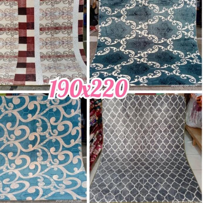 12.12|ATR-288|LR050|Karpet malaysia Shufu minimalis bunga 190x220 ambal malaysia jumbo tebal 18mm sh