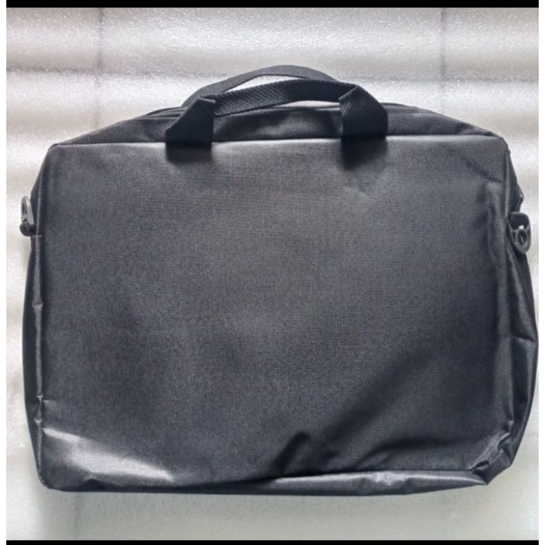 tas laptop jinjing/slempang masuk laptop 15inch  hitam polos simple murahh