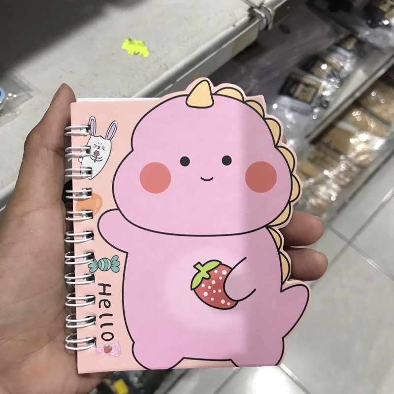 Notes Kecil Buku Catatan Mungil Karakter Dino dan Karakter Unicorn Termurah