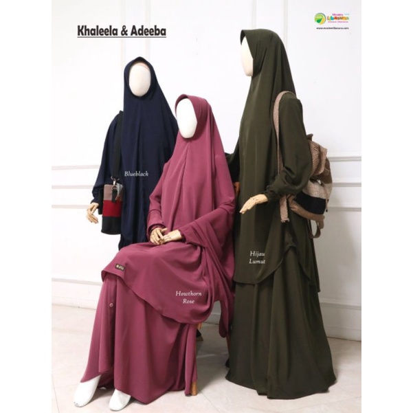Khimar lengan dan rok Adeeba dan Khaleela By Libasuna