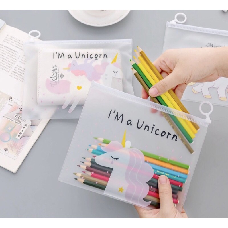 

TEMPAT PENSIL TRANSPARAN UNICORN PENCIL CASE TEMPAT PENSIL MURAH