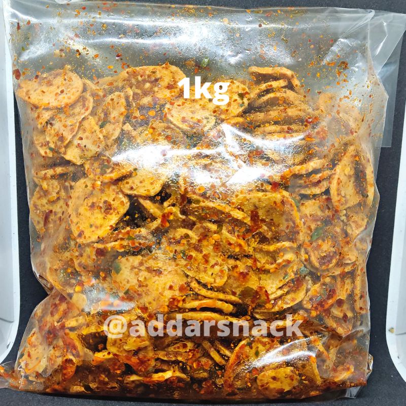 Keripik Basreng Bumbu Basah Daun Jeruk Halal 1kg