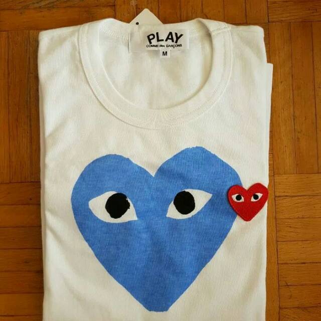 Kaos pendek Play Comme.des Garcons CDG