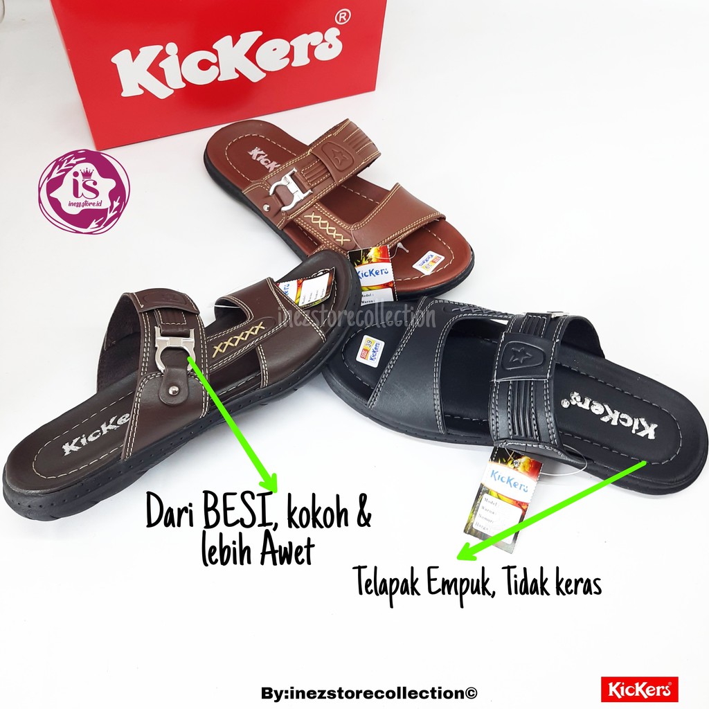 SANDAL SLOP PRIA KICKERS KUALITAS PREMIUM KODE GT03 MURAH HARGA GROSIR