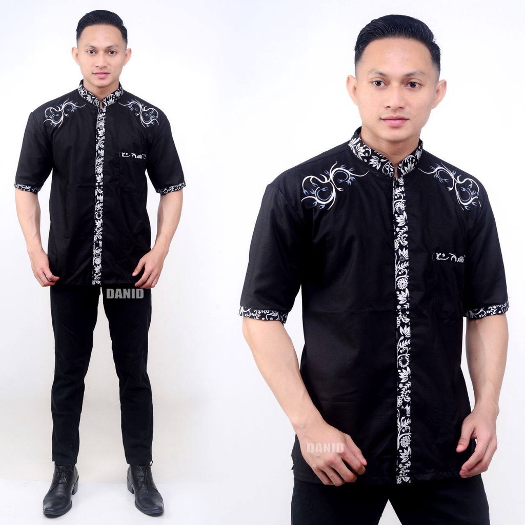 Baju Koko Kurta Dewasa Lengan Pendek Material Catton Adem Serap Keringat