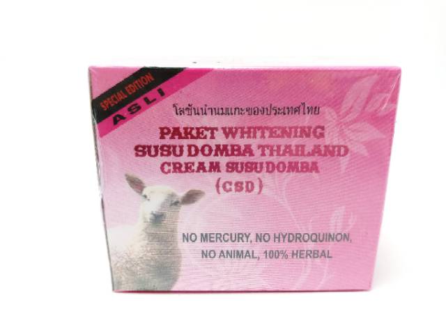 PAKET WHITENING CREAM SUSU DOMBA THAILAND CSD (15gr)