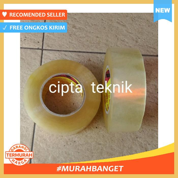 

Selotip & Double Tape - Lakban Bening Jumbo 45Mm X 300Meter - Pengikat & Perekat