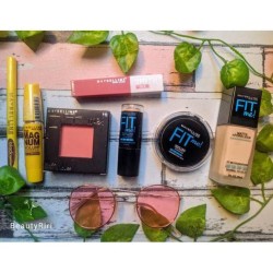 Paket Makeup Fit me 3 in 1 Contour Lengkap / Paket Kosmetik  7 in 1 / Make Up Blush On Fit me