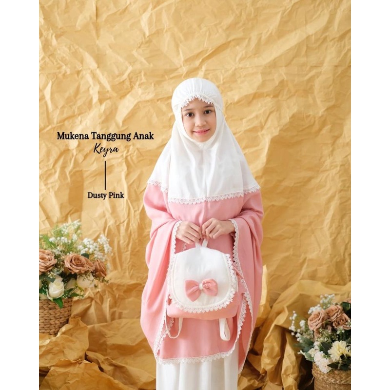Mukena Remaja Tanggung Mega Silky 2In1 Mukena Anak Remaja Mukena Dewasa Wanita Polos Lebaran Seserah