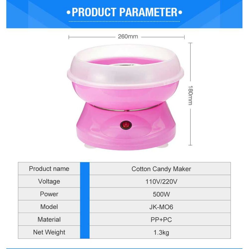 Mesin Pembuat Kembang Gula Kapas Animore Cotton Candy Portable