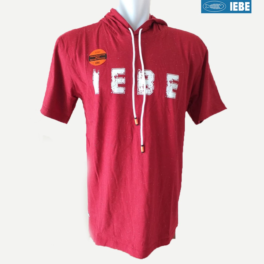 

IEBE Kaos Lengan Pendek Pria Casual Hoodie C1OJ8011