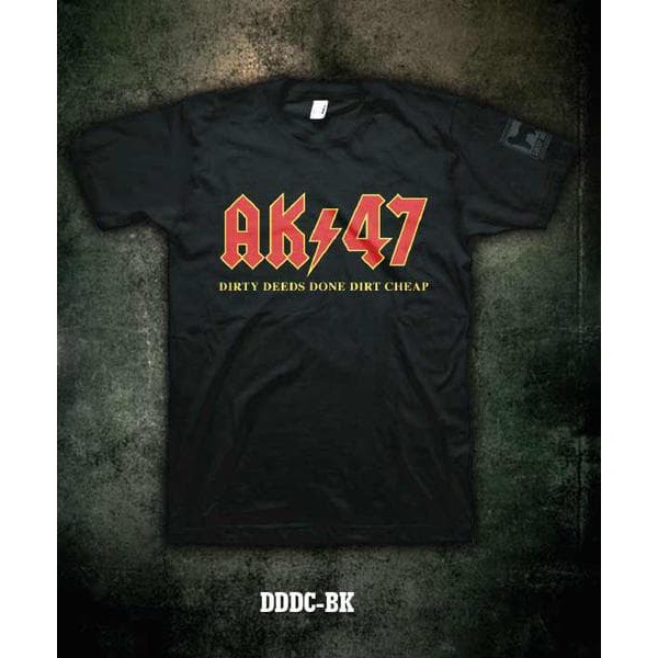 Tshirt / Kaos / Baju AK47 - Hitam