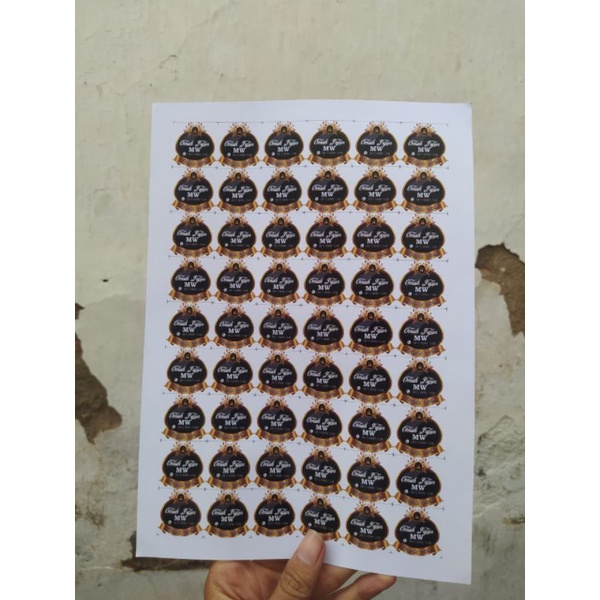 

cetak stiker bontax a4 matte/doff