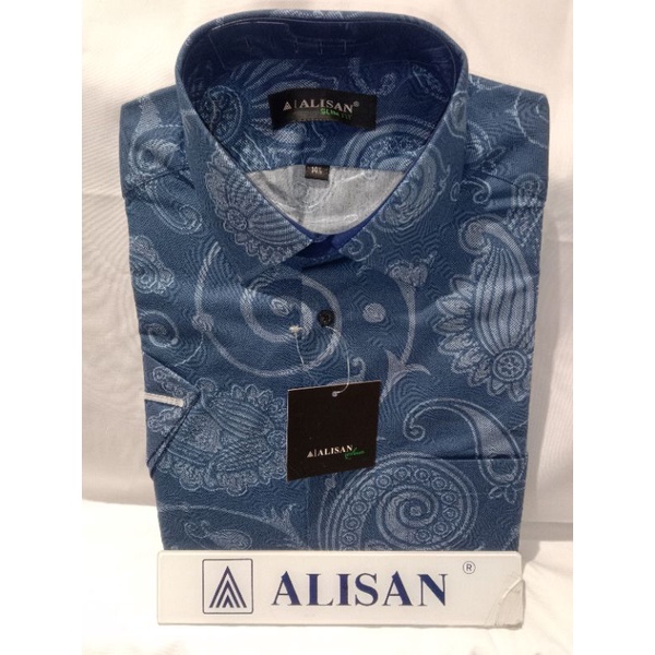 Kemeja motif printing ALISAN Lengan pendek new arrival