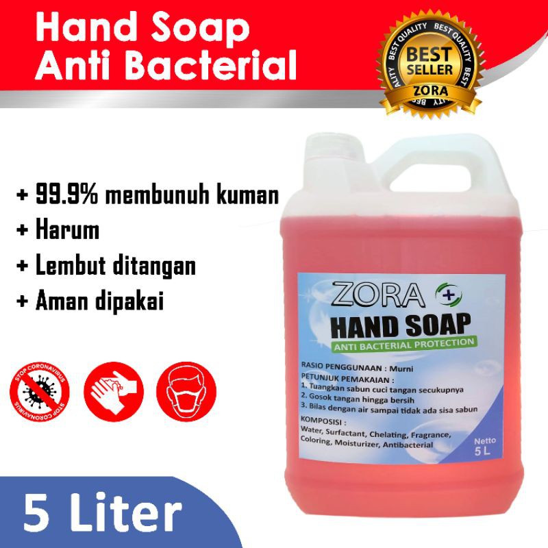Jual Hand soap 5L / hand wash 5 liter sanitizer / sabun cuci tangan / anti kuman bakteri