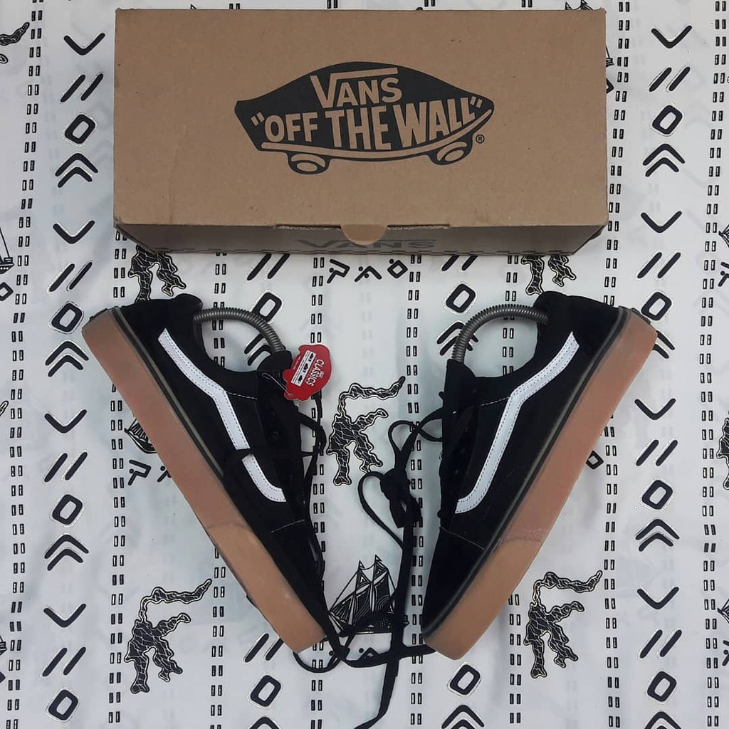 promo gila!! Sepatu Vans Oldskool Bw N All sol coklat Sket Sekolah Olahraga Santai Sport Murah hits