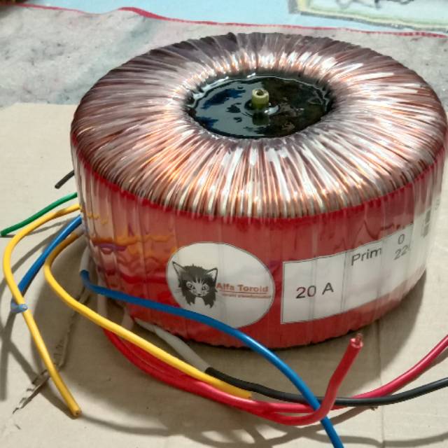 Trafo toroid trafo donat 20A CT 45v 55v