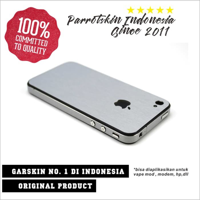 Garskin Brused Metal Aluminium Iphone 4 5 5s 6 plus 7 8 X