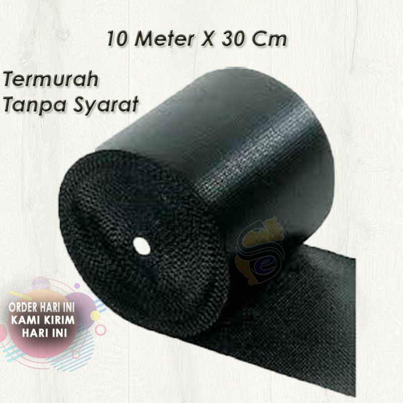 

bubble wrap hitam tebel termurah 10meter x 30 cm
