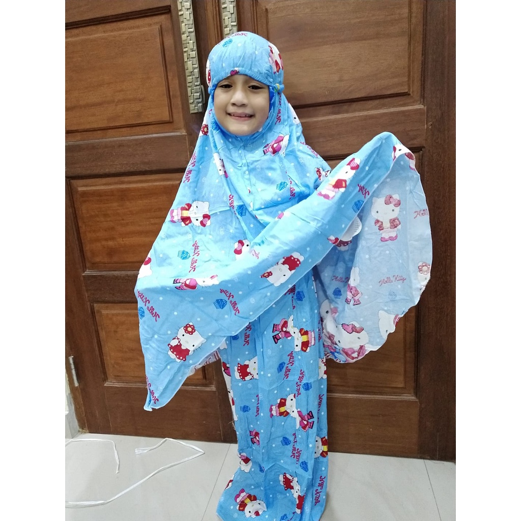 MUKENA ANAK KARAKTER ALESYA BAHAN RAYON PRINTA DEMM