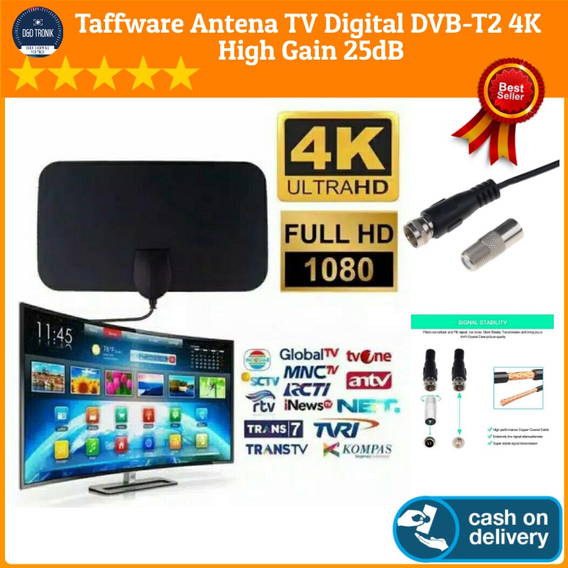 Jual Antena Antene TV Digital Indoor Penangkap Sinyal Dalam Ruangan ...