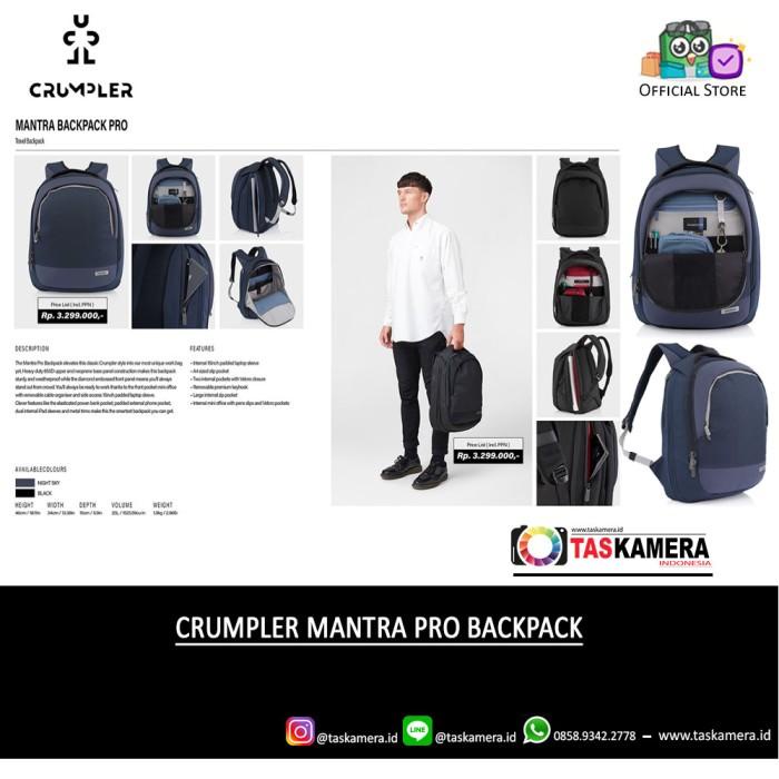 Taska | Crumpler Mantra Pro Backpack Bag - Tas Ransel Crumpler Ready stock