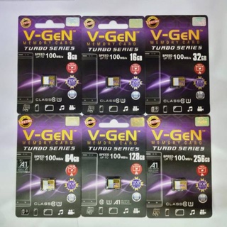SD Card V-GEN Class 10 Turbo Series 8 16 32 64 128 GB 100% ORIGINAL
