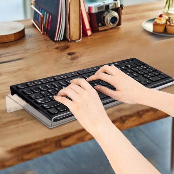 Acrylic Keyboard Stand - Alas Peninggi Keyboard Case Akrilik