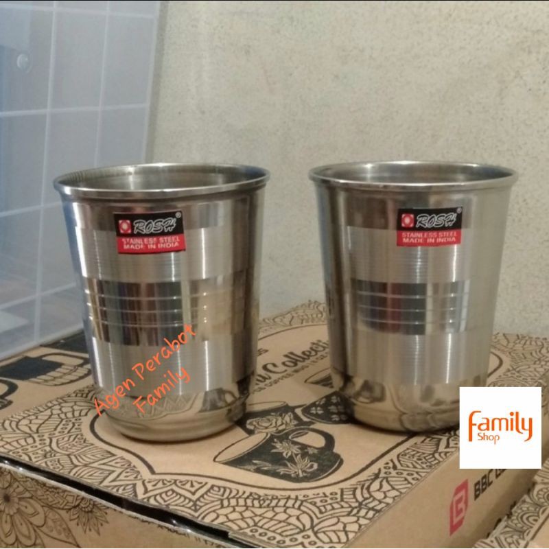 Gelas Mug Cangkir Stainless Steel Rosh Tebal