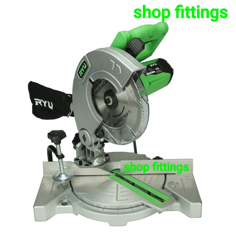 Ryu RMS 180 Mesin Potong Alumunium Kayu Mitre Saw 7" Miter Saw 7" inch