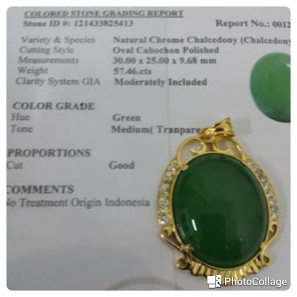 Chrome Chalcedony Natural Rough / Ijo Ohen Garut ( Restok 3 )